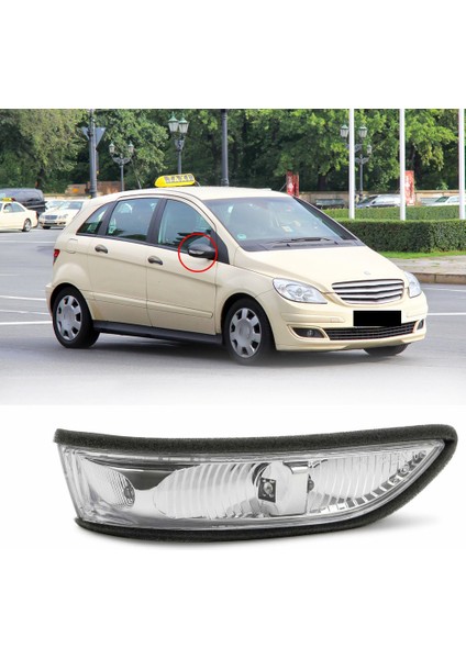 Araba Sağ Yan Ayna Dönüş Sinyali Işık Yan Ayna Lambası W169 W245 ile Uyumlu (Yurt Dışından) fiyatları