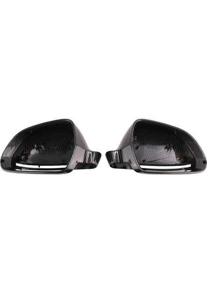 2x Karbon Fiber Desen Dikiz Aynası Kapağı ile Uyumlu A4 S4 A5 S5 A6 S6 A8 S8 Sq3 Dikiz Aynası Modifikasyon Parçası (Yurt Dışından)