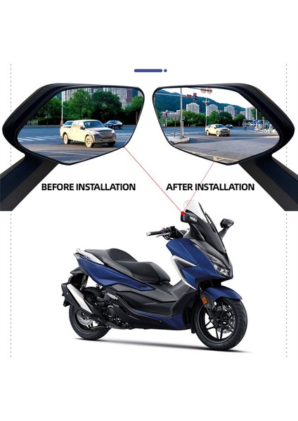 Uyumlu Withza 750 ile Uyumlu WITHZA750 Nss 750 Aksesuarlar Dışbükey Ayna Arttırılmış Dikiz Aynaları Yan Ayna Görüş Görüş Lensi (Yurt Dışından)