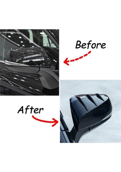 Sienna 2021 2022 ile Uyumlu Araba Kapı Yan Dikiz Aynası Kapağı Trim Kapağı Dekoratif Kalıplama Aksesuarları, Siyah (Yurt Dışından) modelleri