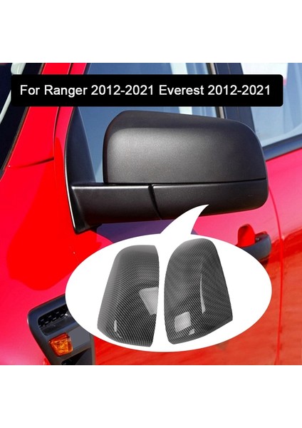 Karbon Fiber Dikiz Aynası Muhafaza Kapağı - Ranger / Everest 2012-2021 ile Uyumlu Yan Kapı Ayna Kapağı (Yurt Dışından) modelleri