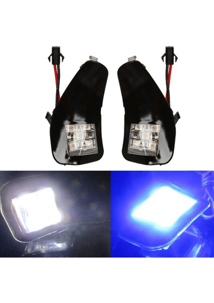 2 Adet LED Dikiz Su Birikintisi Işık Yan Ayna Altında Karşılama Lambası Alphard 20 Serisi Vellfire Iı ile Uyumlu, Mavi Işık (Yurt Dışından)