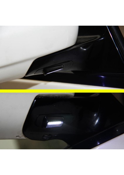2 Adet LED Dikiz Su Birikintisi Işık Yan Ayna Altında Karşılama Lambası Alphard 20 Serisi Vellfire Iı ile Uyumlu, Mavi Işık (Yurt Dışından)