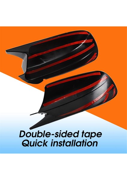 Kapı Yan Dikiz Aynası Kapağı Trim Boynuz Tarzı Dış Aksesuarlar Şarj Cihazı ile Uyumlu 2011-2023 Karbon Fiber Desen (Yurt Dışından) modelleri