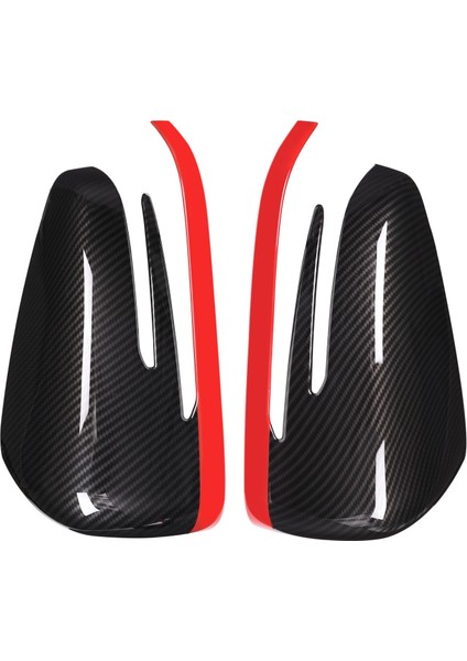 2 x Abs Yan Kapı Dikiz Aynası Kapatma Başlığı Trim ile Uyumlu A Cla Gla Sınıfı W176 W117 X156 X204 (Yurt Dışından)