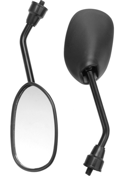 Çifti Dikiz Aynası Motosiklet Scooter Sırt Vidası ile Uyumlu 8mm M8 Ayarlanabilir Dönüş (Yurt Dışından)
