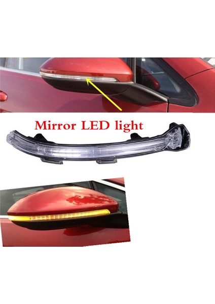 Araba Dikiz Aynası LED Dönüş Sinyal Işığı Göstergesi ile Uyumlu Golf 7 Mk7 2014 2015 2016 5gd 949 102 Sol (Yurt Dışından) modelleri