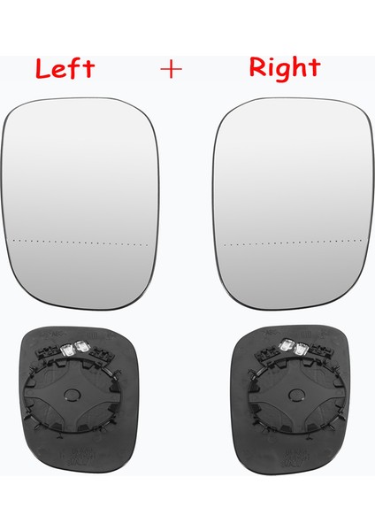 Yeni Sol + Sağ Araba Dikiz Yan Isıtmalı Kapı Ayna Camı ile Uyumlu C30 C70 S60 S80 V50 2006-2009 30762571 (Yurt Dışından) fırsatları