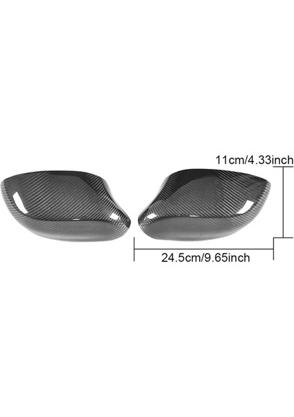 Araba Karbon Fiber Dikiz Yan Kanat Ayna Koruyucu Sol Dikiz Aynası Kapakları ile Uyumlu Kapakları-Z4 E85 2002-2008 (Yurt Dışından)