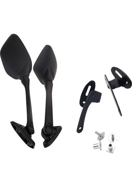 1 Takım Modifiye Motosiklet Dikiz Aynası Ön Tutucu Braketi ile Uyumlu PCX150 PCX125 2018-2020 Karbon Fiber Desen (Yurt Dışından)