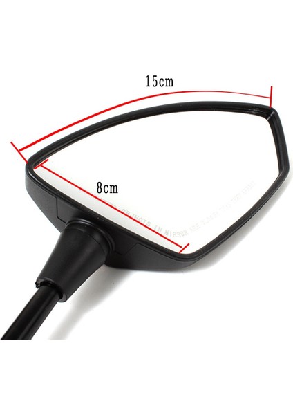Evrensel Motosiklet Scooter Ayna Yan Dikiz Aynaları 8mm 10MM NMAX155 ile Uyumlu WITHZA350 Beyaz ile Uyumlu (Yurt Dışından) fırsatları
