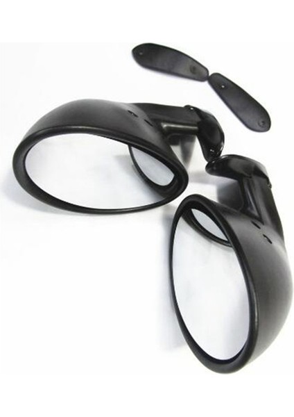 Stil Sol ve Sağ Araba Klasik Retro Kapı Kanat Yan Ayna Dikiz Vintage Mat Evrensel Siyah (Yurt Dışından) modelleri