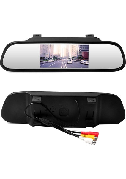 4.3 Inç Dikiz Aynası Ekran Araba Hd LCD Ekran DVD Ekran Geri Kamera Araba Aksesuarları (Yurt Dışından) fırsatları