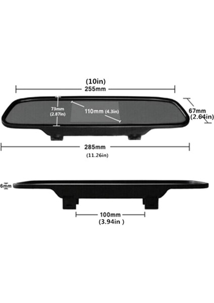 4.3 Inç Dikiz Aynası Ekran Araba Hd LCD Ekran DVD Ekran Geri Kamera Araba Aksesuarları (Yurt Dışından) indirimleri