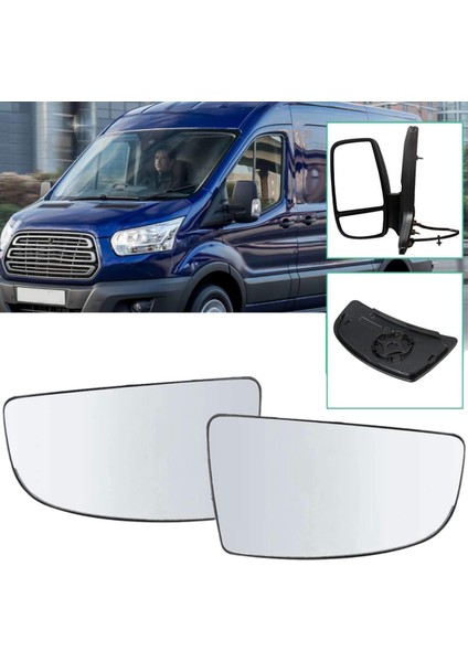 Transit Mk8 ile Uyumlu Ön Sol Sağ Dikiz Aynası Lens Camı 2014 2015 2016 2017 2018 Rhd (Yurt Dışından)