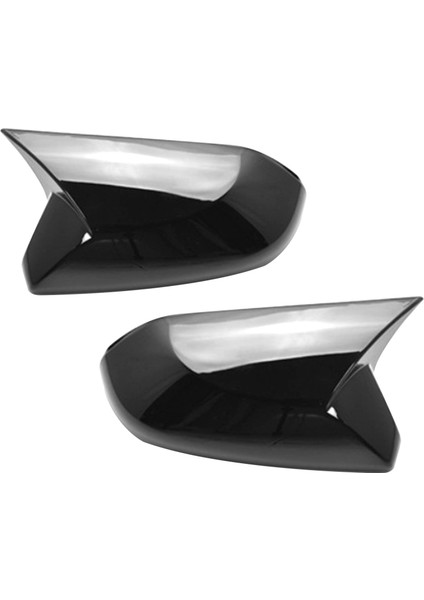 Prius 2019 2020 ile Uyumlu Kulak Aynası Kapağı Yan Ayna Kapağı Parlak Siyah Stil (Yurt Dışından)