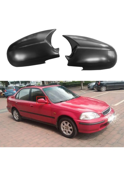 Araba Dikiz Aynası Kapağı Trim Kapı Yan Dikiz Öküz Boynuz 1996-2001 ile Uyumlu (Yurt Dışından) indirimleri