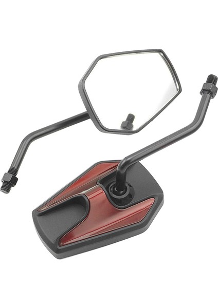 Evrensel Motosiklet Dikiz Aynaları 8mm 10MM Motosiklet E-Bisiklet Scooter Yan Aynalar Aksesuarları Kırmızı (Yurt Dışından) fırsatları