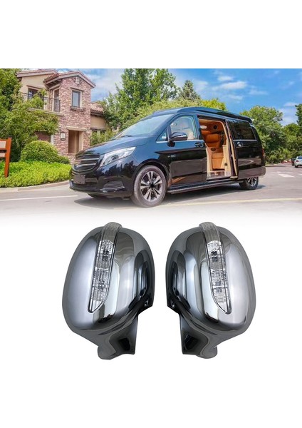 Istana MB100 ile Uyumlu LED Araç Aksesuarları ile Araba Kapısı Dikiz Kapı Ayna Kapakları (Yurt Dışından)