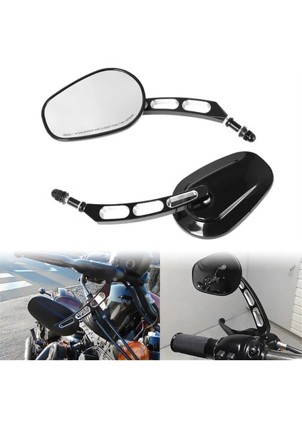 mm Ayarlanabilir Motosiklet Geniş Görüş Dikiz Aynası ile Uyumlu Road Touring Sportster XL883 1200FATBOY Softail (Yurt Dışından) modelleri