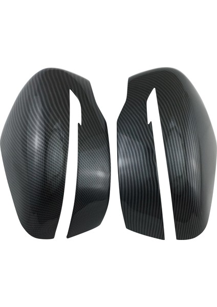 Karbon Fiber Dikiz Dikiz Yan Cam Ayna Kapağı Trim Çerçeve Yan Ayna Kapakları ile Uyumlu Navara NP300 D23 15-18 (Yurt Dışından)
