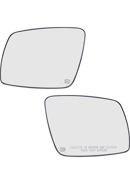 2 Adet Araba Ön Isıtmalı Yan Kapı Kanat Dikiz Aynası Lens Camı 68045693AA 68045694AA ile Uyumlu Yolculuk 2009 -2020 (Yurt Dışından)