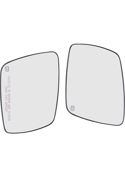 2 Adet Araba Ön Isıtmalı Yan Kapı Kanat Dikiz Aynası Lens Camı 68045693AA 68045694AA ile Uyumlu Yolculuk 2009 -2020 (Yurt Dışından)
