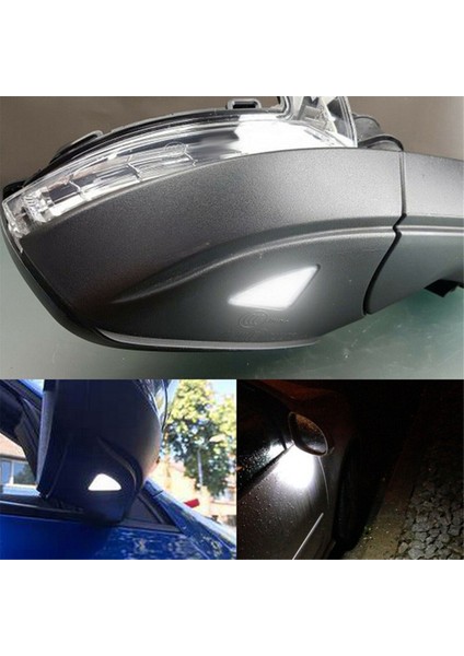 Araba Ön Kapı Dikiz Aynası Alt Işık Su Birikintisi Işık Superb ile Uyumlu 3T0945291B 3T0945292B (Yurt Dışından) modelleri