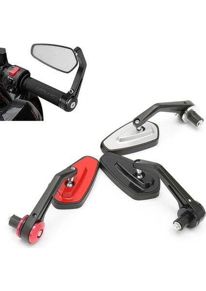 1 Çift 7/8 Inç 22MM Motosiklet Gidonu Ayna Çubuğu Sonu Geri Vites Aynaları Bisikletler ile Uyumlu Atv C (Yurt Dışından) fırsatları