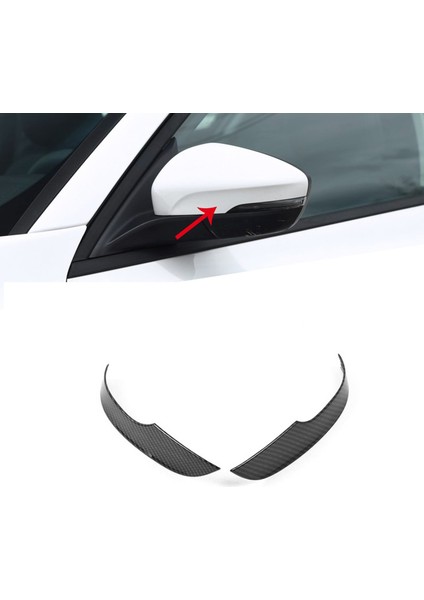 Odak ile Uyumlu 2019 2020 Abs Araba Kapı Yan Dikiz Aynası Kapağı Trim Dış Aksesuarlar Etiket Karbon Fiber Styling (Yurt Dışından) modelleri