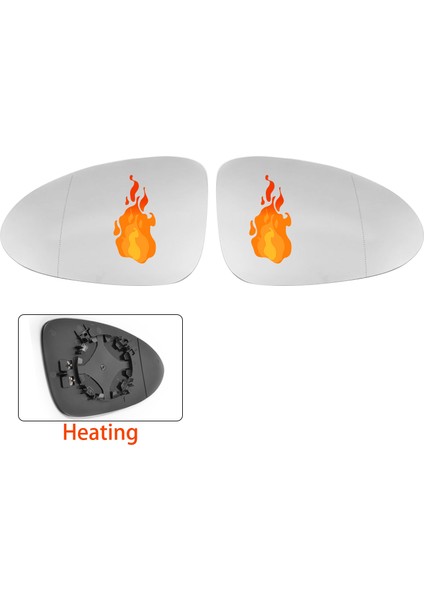 2014-2020 Araba Ön Sol Isıtmalı Yan Kapı Kanat Dikiz Aynası Lens Camı ile Uyumlu (Yurt Dışından) fırsatları