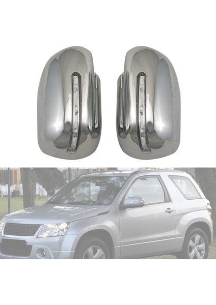 LED Ayna Kapağı Geri Vites Aynası Dekoratif Kapak Payetler 2 Adet Vıtara 2008-2012 ile Uyumlu (Yurt Dışından) fiyatları