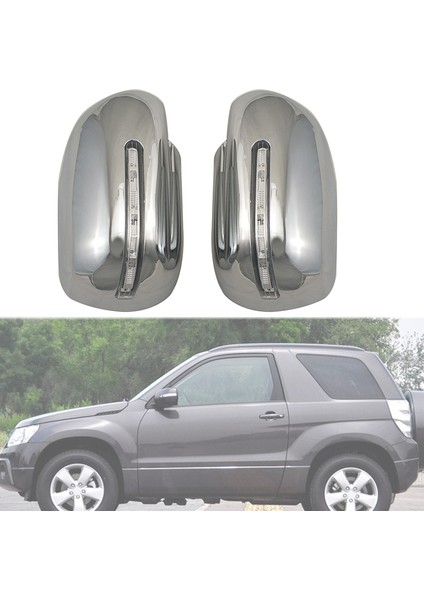 LED Ayna Kapağı Geri Vites Aynası Dekoratif Kapak Payetler 2 Adet Vıtara 2008-2012 ile Uyumlu (Yurt Dışından) modelleri