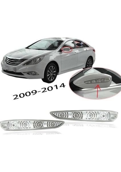 Yan Ayna Işığı 8 2010-2014 LED Dönüş Sinyali Işıkları ile Uyumlu Dikiz Aynası Sinyali Dikiz Göstergesi (Yurt Dışından) fiyatları