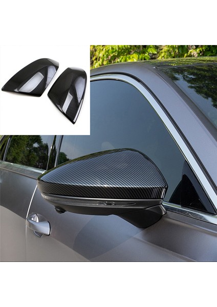 Karbon Fiber Desen Araba Yan Kapı Dikiz Aynası Kapağı Trim Q5 Q5L 2016-2023 ile Uyumlu (Yurt Dışından) fiyatları