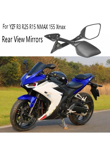 Motosiklet Gidon Dikiz Aynaları Yzf R3 R25 R15 Nmax 155 Xmax Karbon Fiber ile Uyumlu (Yurt Dışından) fiyatları