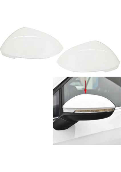 5H0857537 Araba Beyaz Dikiz Yan Cam Ayna Kapağı Trim Dikiz Aynası Kapakları Golf 8 Mk8 2021 2022 Sol (Yurt Dışından) fırsatları