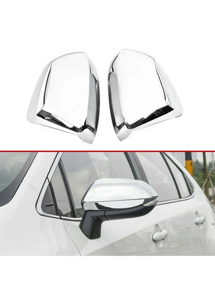 2019 2020 Gümüş Krom Dikiz Aynası Muhafazası Dekorasyon Kapak Kapağı ile Uyumlu - Yan Kapı Ayna Kapağı (Yurt Dışından) fiyatları