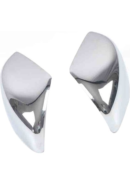 Navara NP300 2015-2020 ile Uyumlu Araba Yan Kapı Dikiz Aynası Kapağı Trim Çerçeve Dekorasyon Çıkartmaları Aksesuarları, Krom (Yurt Dışından)