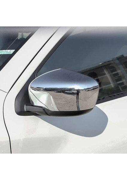 Navara NP300 2015-2020 ile Uyumlu Araba Yan Kapı Dikiz Aynası Kapağı Trim Çerçeve Dekorasyon Çıkartmaları Aksesuarları, Krom (Yurt Dışından) modelleri