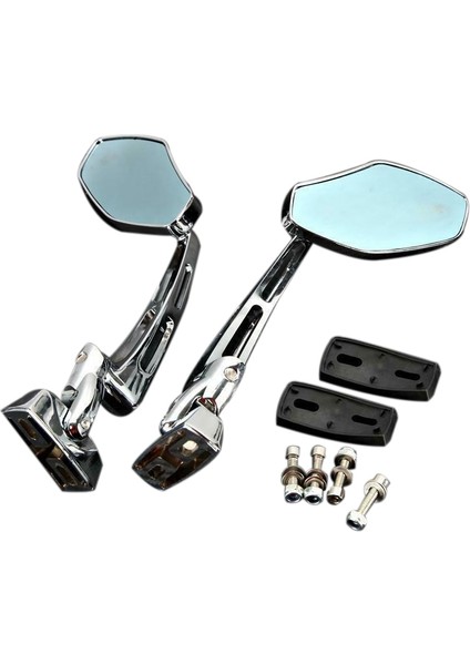 Gsxr 600 750 1000 1300 ile Uyumlu Motosiklet Krom Dikiz Aynaları (Yurt Dışından)