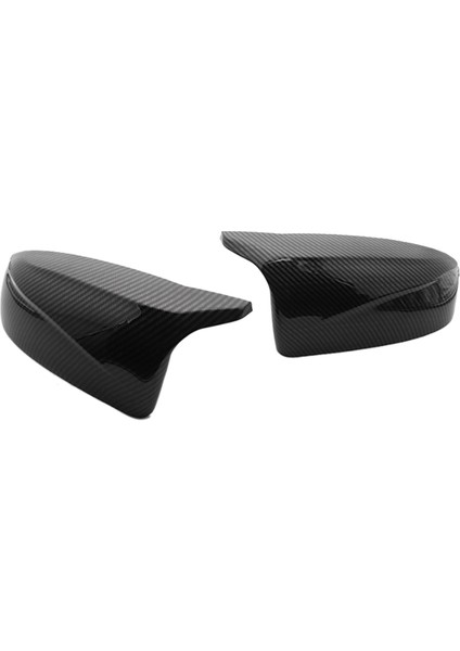Araba Karbon Fiber Dikiz Yan Ayna Kapağı ile Uyumlu X5 E70 X6 E71 2008-2013 Yan Kapı Dikiz Kapatma Kapakları (Yurt Dışından)