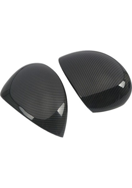 Karbon Fiber Siyah Yan Kapı Ayna Kapağı Trim 2015-2019 Dikiz Aynası Kapağı Kapağı ile Uyumlu (Yurt Dışından)