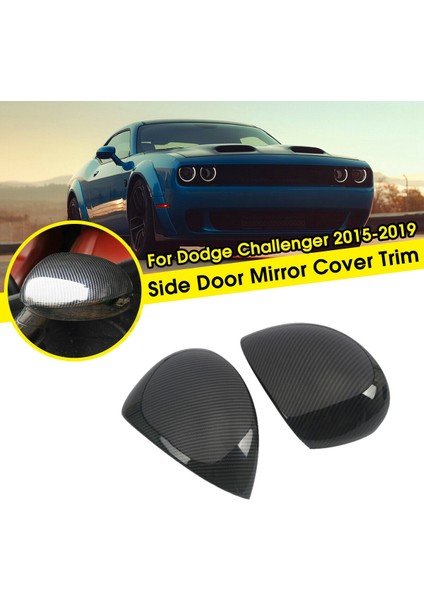 Karbon Fiber Siyah Yan Kapı Ayna Kapağı Trim 2015-2019 Dikiz Aynası Kapağı Kapağı ile Uyumlu (Yurt Dışından) fiyatları
