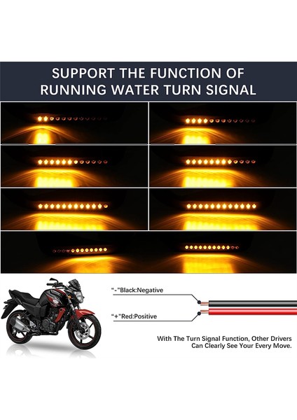 Softail Sportster ile Uyumlu LED Sinyal Işıklı Motosiklet Orak Dikiz Yan Aynası, Siyah (Yurt Dışından) fırsatları