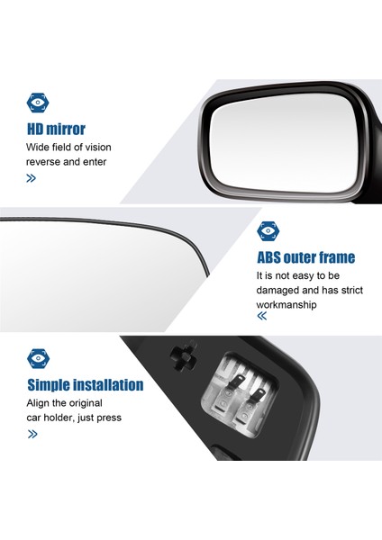 Sol Kapı Kanat Yan Ayna Camı Isıtmalı Destek Plakalı (04-07 Asya Versiyonu) Prius 04-09 ile Uyumlu (Yurt Dışından) indirimleri