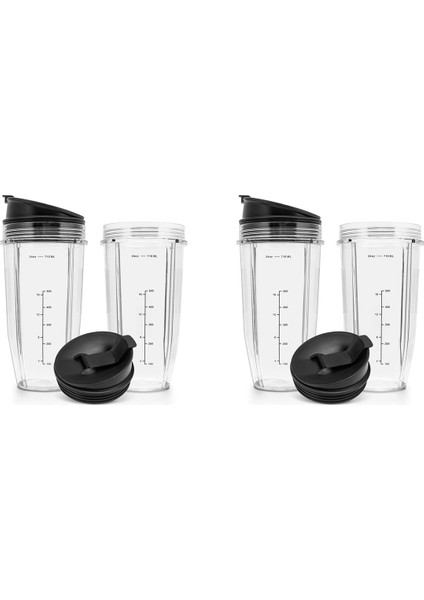 BN401, BN701, SS101, BN400, BN800, BN801 Blender Için Uyumlu 2x 24OZ Yedek Bardak (Yurt Dışından)
