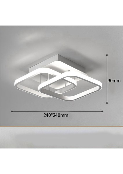2x Iskandinav Tarzı Akrilik Avize Modern LED Tavan Lambası Beyaz Lamba Yatak Odası, Mutfak, Koridor, Restoran Için (Yurt Dışından) modelleri