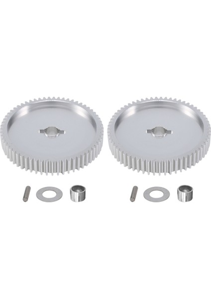 2x Metal 61 T Düz Dişli 51004 TT01 Tt-01 TT01D TT01E 1/10 Rc Araba Yükseltme Parçaları Aksesuarları (Yurt Dışından)