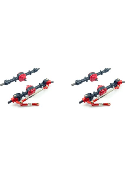 2x Rc Araba Ön ve Arka Komple Aks Mn D90 D91 D96 D99S MN90 MN96 MN99 MN99S 1/12 Yükseltme Parçaları, Siyah (Yurt Dışından)